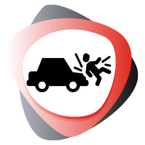 compensación por accidente de auto