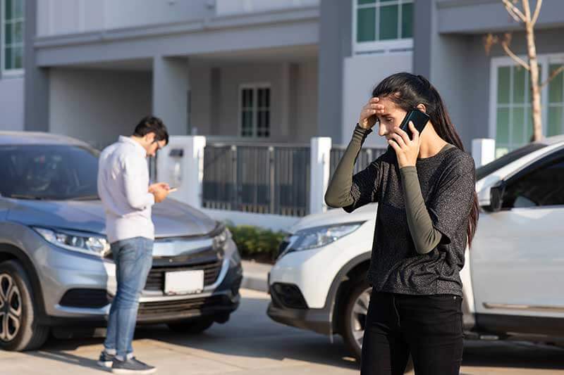 chocar sin aseguranza en los ángeles